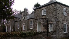 Old House architecture wall clock
