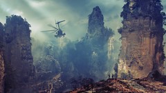 Old Journey Temples artwork fictional landscapes