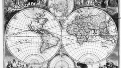 Old Maps monochrome world map