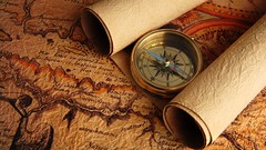 Old Maps Scrolls compasses