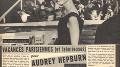 Old newspapers Audrey Hepburn vintage