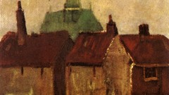 Old paintings houses churches Vincent van Gogh artwork