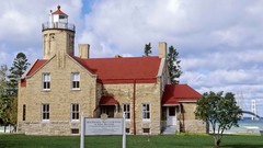 Old point Michigan lighthouses