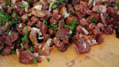 Olive meat food maistas