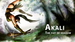 One fists forests League of Legends ninjas Akali