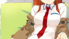 One gate Anime anime girls makise kurisu blazer steins gate