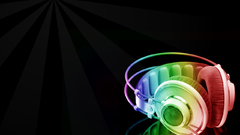One headphones rainbow here
