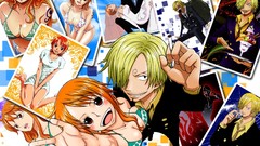 One Piece (anime) Nami (One Piece) Sanji (One Piece)