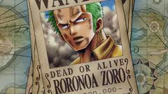 One Piece (anime) Roronoa