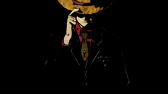 One Piece monkey d luffy Anime anime boys Simple Background dark