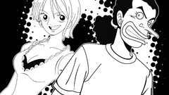 One piece monochrome Anime