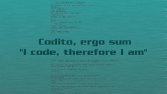 One saved ergo sum posting codito