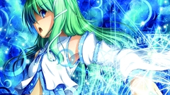 Open mouth kochiya sanae
