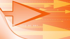 Orange abstract arrows vectors multiscreen
