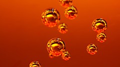 Orange abstract bubbles drinks