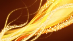 Orange abstract digital art