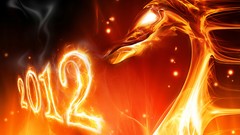 Orange abstract flames