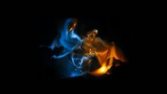 Orange abstract flames