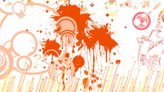 Orange abstract grunge Food