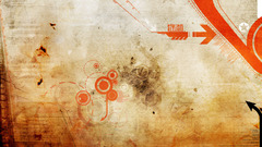 Orange abstract signs