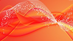 Orange abstract waves