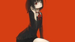 Orange anime girls misaki mei Simple Background Another (anime 