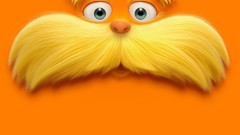 Orange background Dr. Seuss movie posters The Lorax