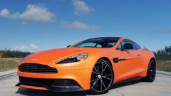 Orange cars Aston Martin