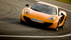 Orange cars front vehicles Supercars mclaren mp4-12c