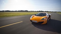 Orange cars front vehicles Supercars mclaren mp4-12c