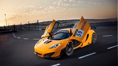 Orange cars mclaren mp4-12c