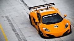 Orange cars mclaren mp4-12c