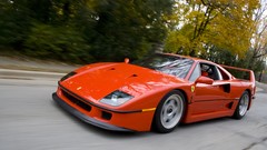 Orange cars vehicles ferrari f40