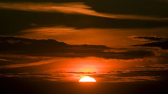 Orange clouds sunset anything