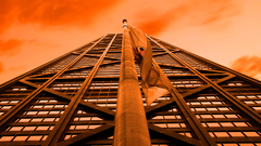 Orange Corporate building Food