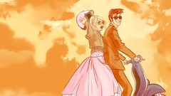 Orange Doctor Who comics Tenth Doctor motorbikes Rose Tyler