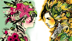 Orange drawings mirrors vectors marumiyan DJ Okawari Diorama