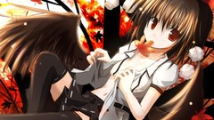 Orange eyes hats anime