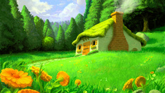 Orange flowers chimney Flowers