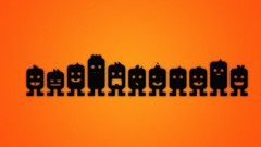 Orange funny faces smiley face