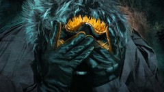 Orange gloves masks engineer gas masks romantically apocalyptic 