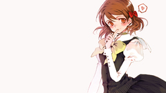 Orange hair Simple Background