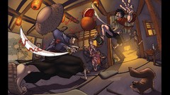 Orange Katana Anime fight glasses samurai Manga samurai 