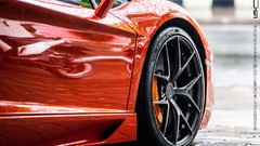 Orange Lamborghini aventador Lamborghini-Aventador