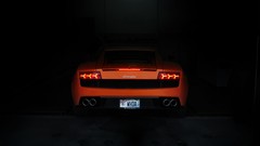 Orange lamborghini gallardo