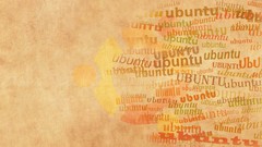 Orange Linux ubuntu artwork digital art operational sistem