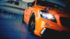 Orange Mercedes-Benz sports cars amg Supercars brabus Mercedes 