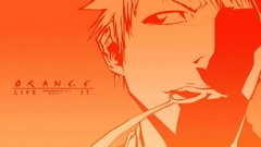 Orange monochrome bleach kurosaki ichigo