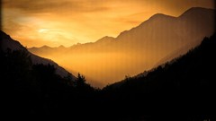 Orange morning Italy skyscapes