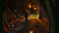 Orange Reaper abstract jack-o-lanterns